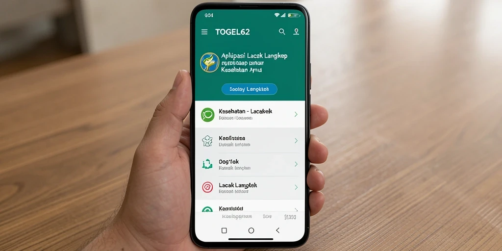 Tampilan antarmuka TOGEL62 yang sederhana dan fungsional untuk lacak langkah.